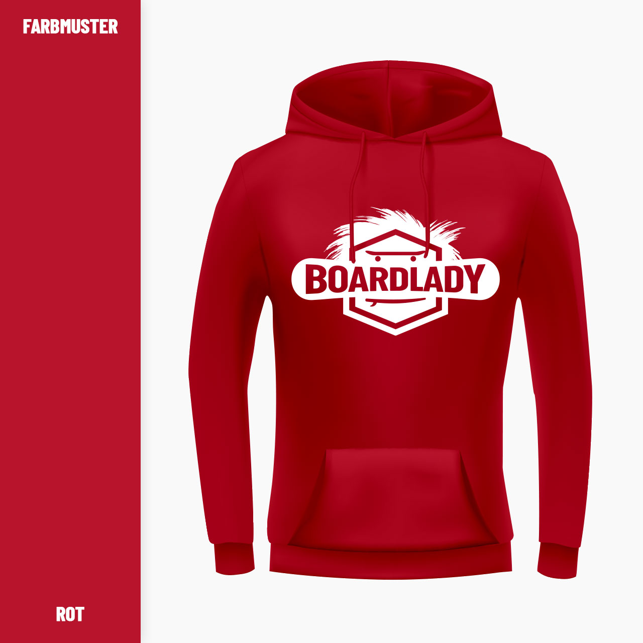 hoodie damen premium board lady 01 color k rot