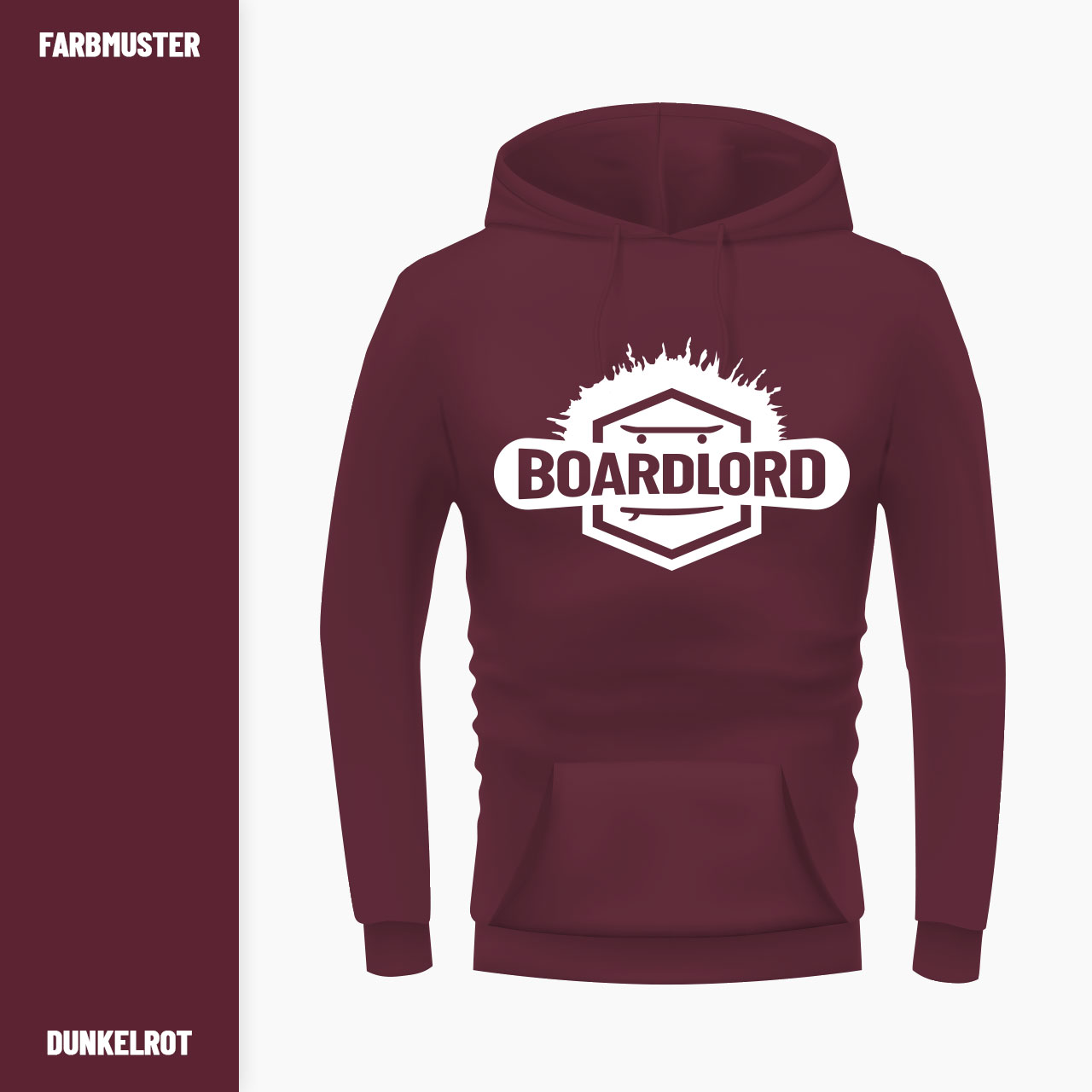 hoodie herren premium board lord 01 color e dunkelrot