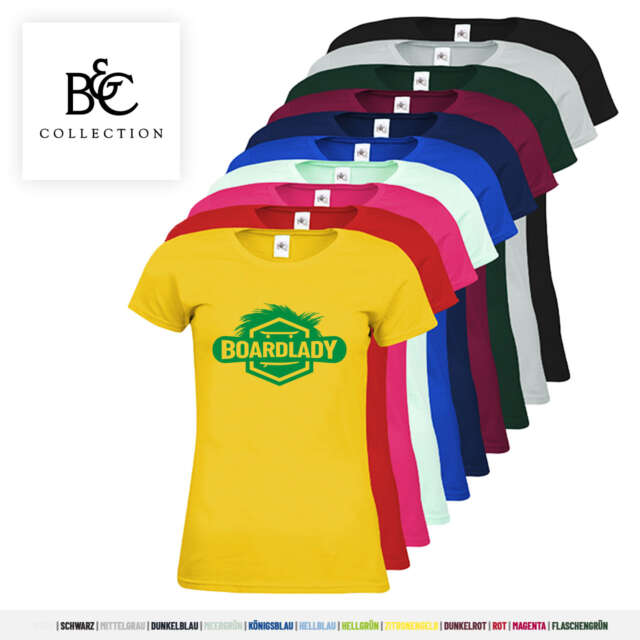 Premium T-Shirt Damen BOARD LADY B&C Rundhals