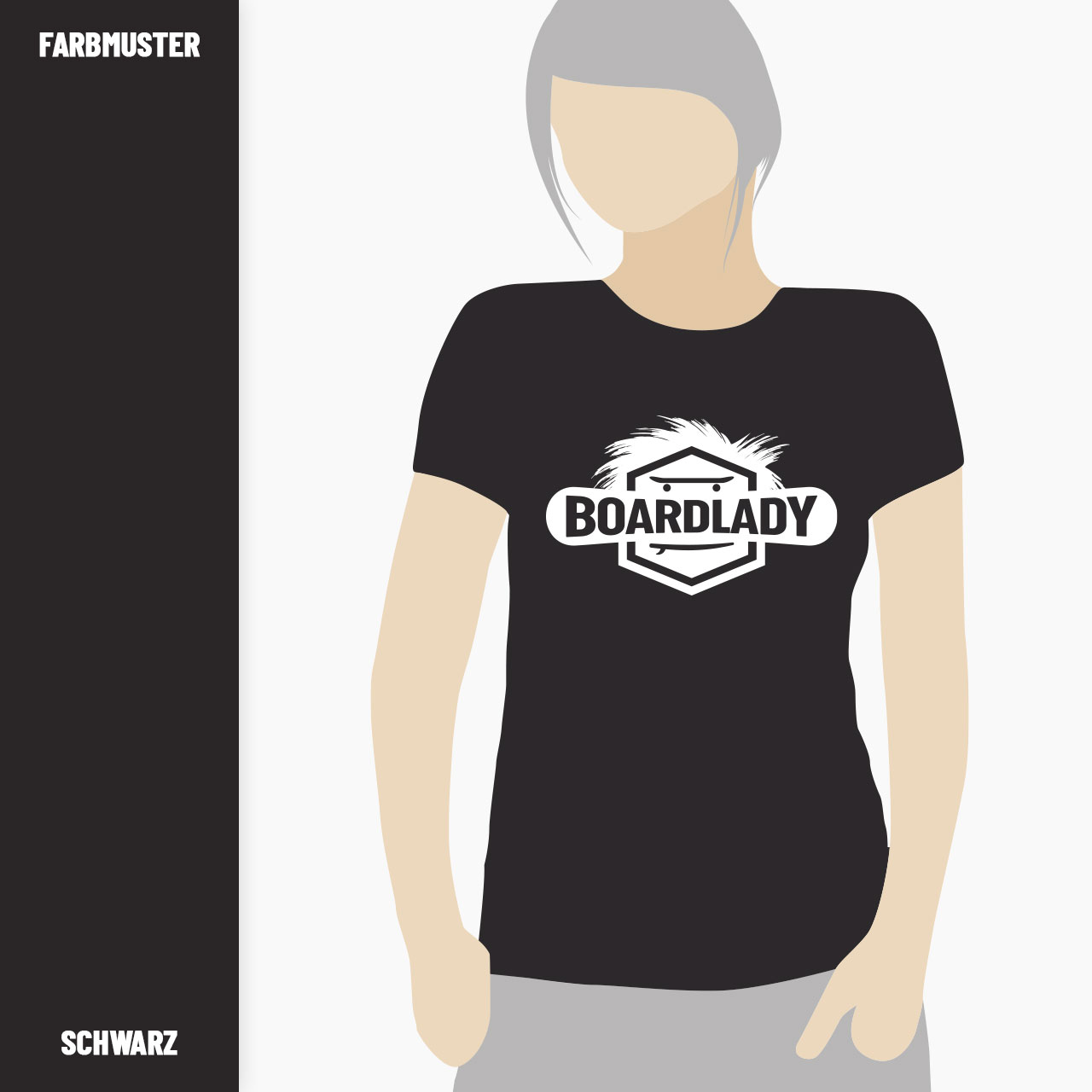 premium t shirt damen board lady b&c rundhals