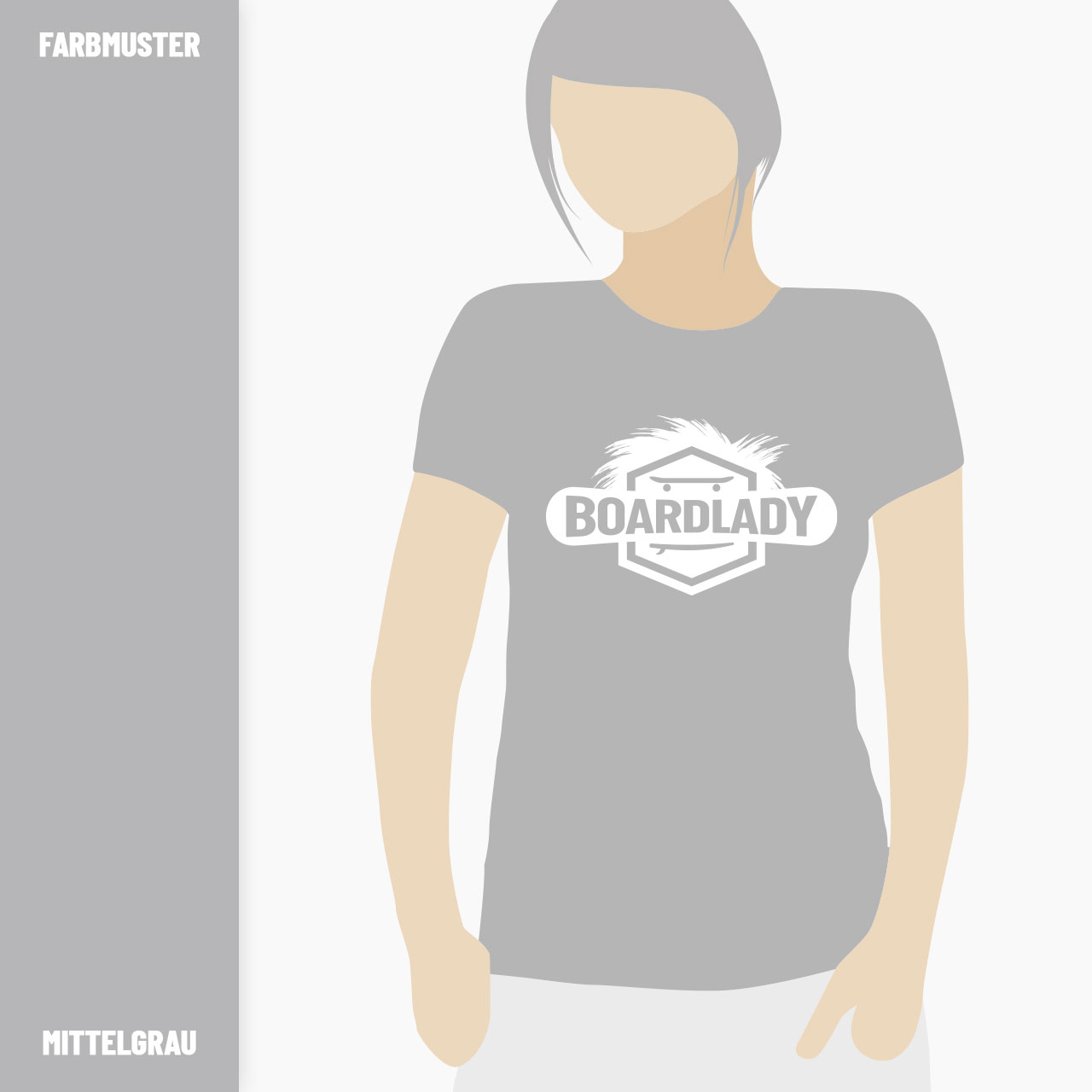 premium t shirt damen board lady b&c rundhals