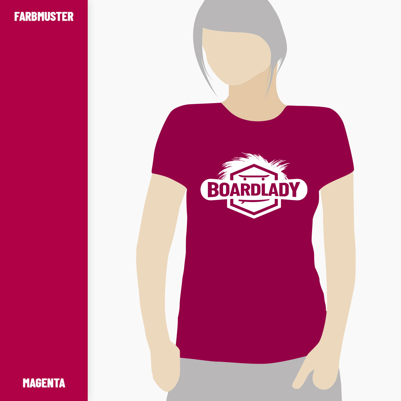 premium t shirt damen board lady b&c rundhals