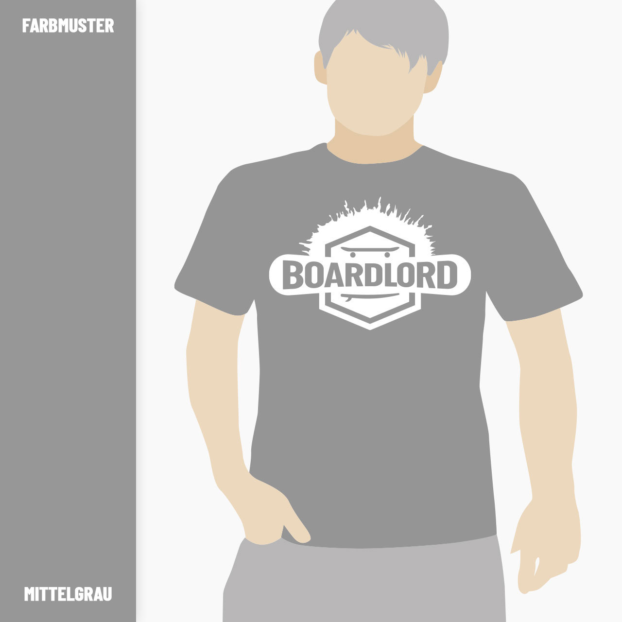 t shirt herren premium board lord 01 color c mittelgrau