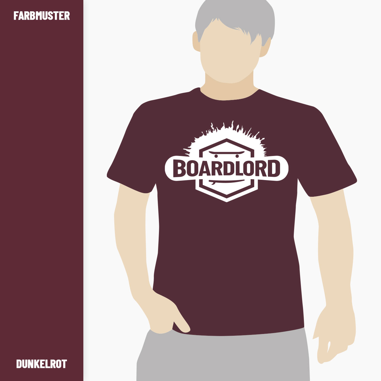 t shirt herren premium board lord 01 color i dunkelrot