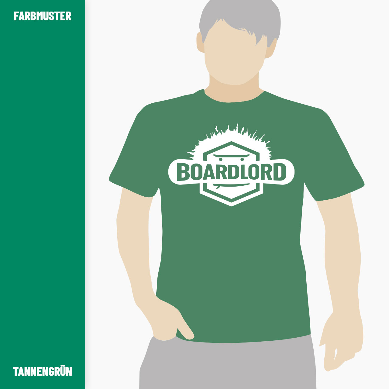 t shirt herren premium board lord 01 color m tannengruen