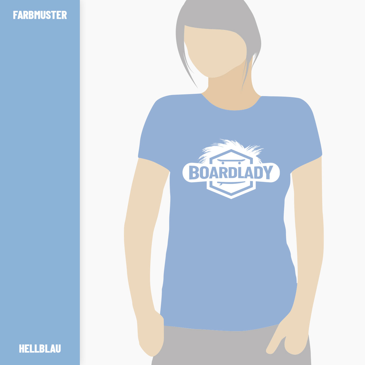 premium t shirt damen board lady b&c rundhals